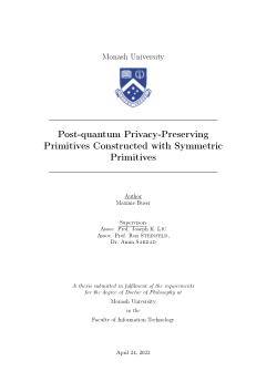 Post-quantum Privacy-Preserving Primitives Constructed with Symmetric Primitives