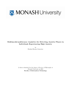 Multimodal-multisensor Analytics for Detecting Anxiety Phases in Individuals Experiencing High Anxiety