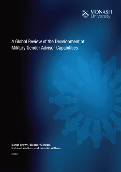 A Global Review of the Development of Military Gender Advisor Capabilities