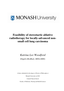 Feasibility of stereotactic ablative radiotherapy for locally-advanced non-small cell lung carcinoma