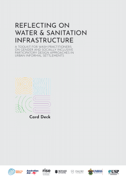 Reflecting on Water and Sanitation infrastructure: A toolkit for WASH practitioners on gender and socially inclusive participatory design approaches in urban informal settlements