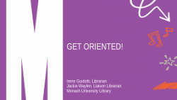 Get Oriented! - CRIG Forum 2022, Online; f2f; both; together?! - lightning talk