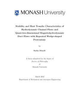 Stability and Heat Transfer Characteristics of Hydrodynamic Channel Flows and Quasi-two-dimensional Magnetohydrodynamic Duct flows with Repeated Wedge-shaped Protrusions