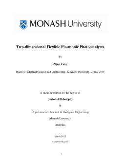 Two-dimensional Flexible Plasmonic Photocatalysts