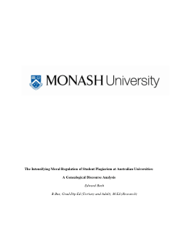The Intensifying Moral Regulation of Student Plagiarism at Australian Universities: A Genealogical Discourse Analysis