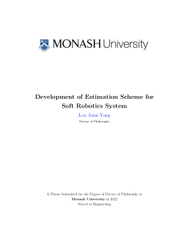 Development of Estimation Scheme for Soft Robotics System