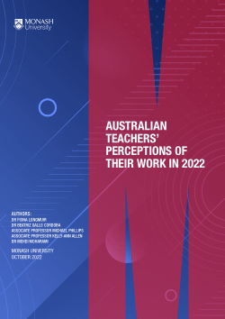 Australian Teachers’ Perceptions of their Work in 2022