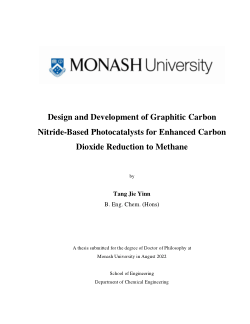 Design and Development of Graphitic Carbon Nitride-Based Photocatalysts for Enhanced Carbon Dioxide Reduction to Methane