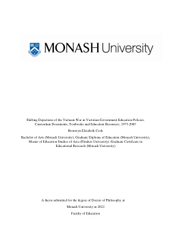 Shifting Depictions of the Vietnam War in Victorian Government Education Policies, Curriculum Documents, Textbooks and Education Resources, 1975-2005