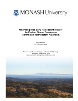 Major long-lived Early Paleozoic thrusts of the Eastern Sierras Pampeanas (central and northwestern Argentina)