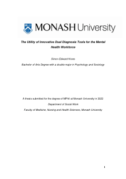 The Utility of Innovative Dual Diagnosis Tools for the Mental Health Workforce