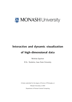 Interactive and dynamic visualization of high-dimensional data
