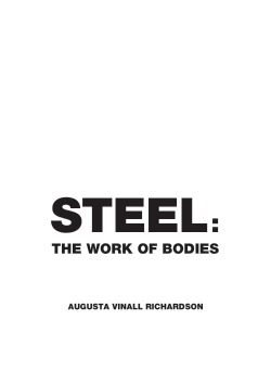 Steel: the work of bodies