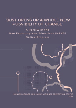 'Just opens up a whole new possibility of change': A review of the Men's Exploring New Directions online program