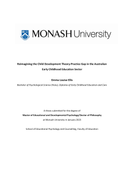 Reimagining the Child Development Theory-Practice Gap in the Australian Early Childhood Education Sector