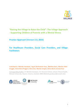 The "It Takes a Village" Practice Manual