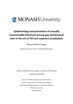 Epidemiology and prevention of sexually transmissible infections among gay and bisexual men in the era of HIV pre-exposure prophylaxis