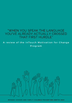 “When you speak the language you’ve already actually crossed that first hurdle”: A review of the inTouch Motivation for Change Program