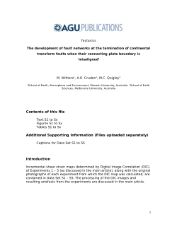 DIC Images and surface view photographs for 'The development of fault networks at the termination of continental transform faults when their connecting plate boundary is ‘misaligned’"