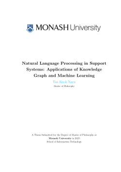 Natural Language Processing in Support Systems: Applications of Knowledge Graph and Machine Learning