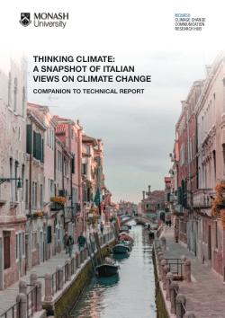 Thinking Climate: A Snapshot of Italian Views on Climate Change — Companion to Technical Report