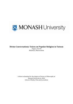 Divine Conversations: Voices on Popular Religion in Taiwan
