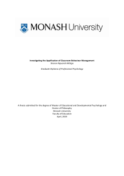 Investigating the Appification of Classroom Behaviour Management