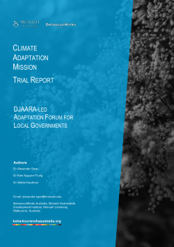 Climate Adaptation Mission: Trial Report: DJAARA-led Adaptation Forum for Local Governments