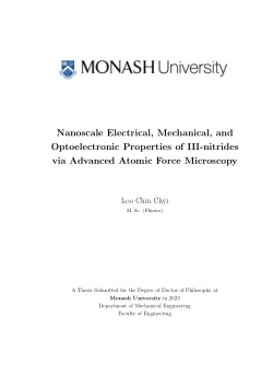 Nanoscale Electrical, Mechanical, and Optoelectronic Properties of III-nitrides via Advanced Atomic Force Microscopy