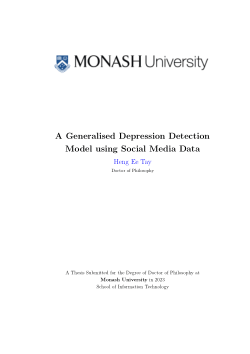 A Generalised Depression Detection Model using Social Media Data