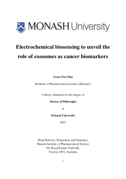 Electrochemical biosensing to unveil the role of exosomes as cancer biomarkers