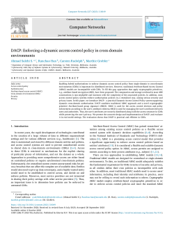 DACP: Enforcing a dynamic access control policy in cross-domain environments