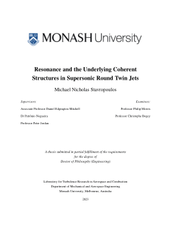 Resonance and the Underlying Coherent Structures in Supersonic Round Twin Jets