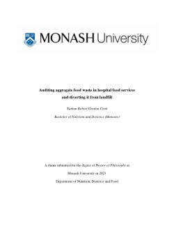 Auditing aggregate food waste in hospital food services and diverting it from landfill