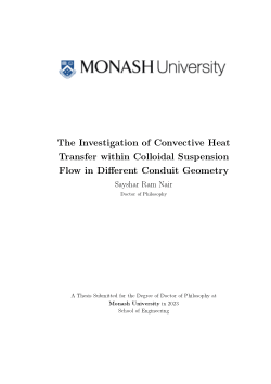 The Investigation of Convective Heat Transfer within Colloidal Suspension Flow in Different Conduit Geometry