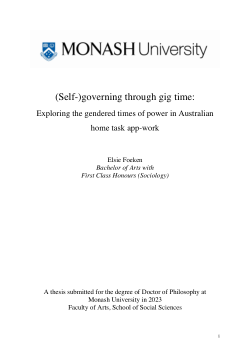 (Self-)governing through gig time: Exploring the gendered times of power in Australian home task app-work