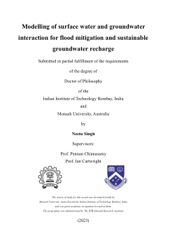 Modelling of surface water and groundwater interaction for flood mitigation and sustainable groundwater recharge