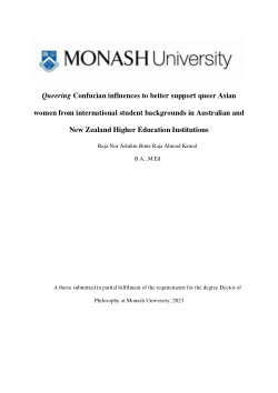 Queering Confucian influences to better support queer Asian women from international student backgrounds in Australian and New Zealand higher education institutions