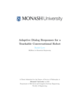 Adaptive Dialog Responses for a Teachable Conversational Robot