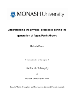 Understanding the physical processes behind the generation of fog at Perth Airport