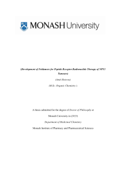 Development of Foldamers for Peptide Receptor Radionuclide Therapy of NPY1 Tumours
