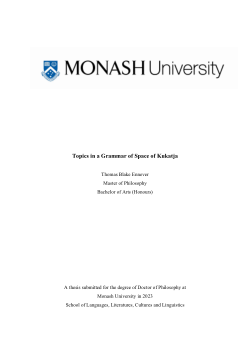 Topics in a spatial grammar of Kukatja