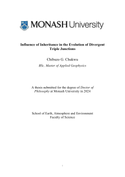 Influence of Inheritance in the Evolution of Divergence Triple Junction