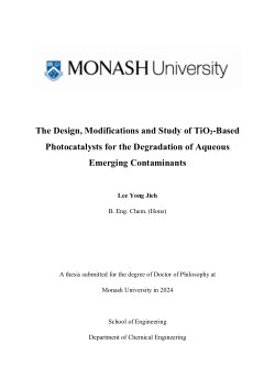 The Design, Modifications and Study of TiO2-Based Photocatalysts for the Degradation of Aqueous Emerging Contaminants