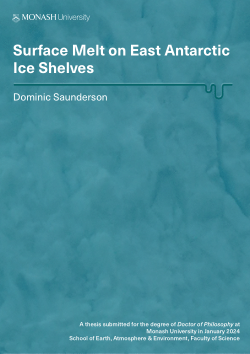 Surface Melt on East Antarctic Ice Shelves