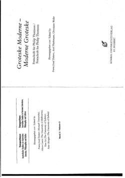 “Von Gottscheds Literarisierung des Theaters zu Tiecks literarischem Post-Theater – eine mediologische Reflexion”, in: Groteske Moderne – Moderne Groteske, ed. by Franz-Josef Deiters et al. St. Ingbert: Röhrig, 2011, pp. 407-430.