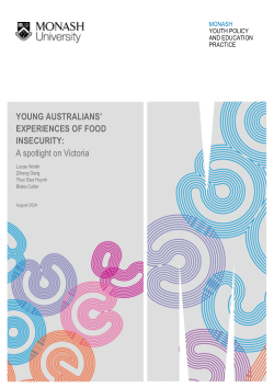 Young Australians' Experiences of Food Insecurity: A spotlight on Victoria