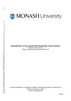 Intensification of the Land Surface Hydrologic Cycle in Illinois