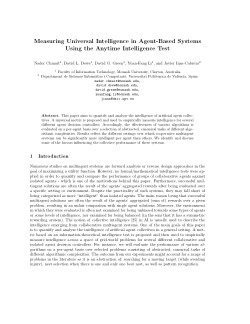 Measuring Universal Intelligence in Agent-Based Systems Using the Anytime Intelligence Test