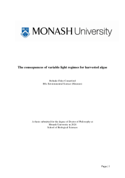 The consequences of variable light regimes for harvested algae